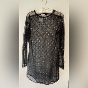 New !Better Be, Let yourself sparkle. Made with opaque body and sheer. Size M